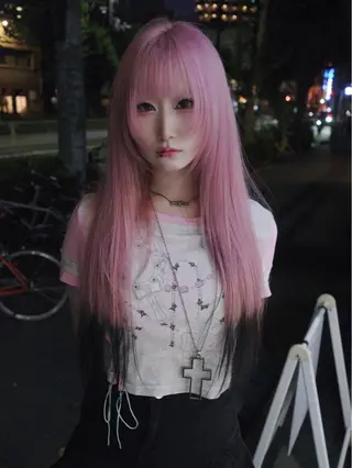 ロング カラー nakatsu aimuのヘアスタイル