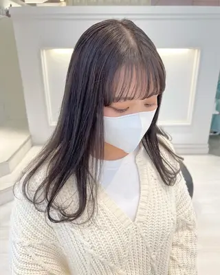 セミロング カラー Parve  Mix /板野妃莉のヘアスタイル