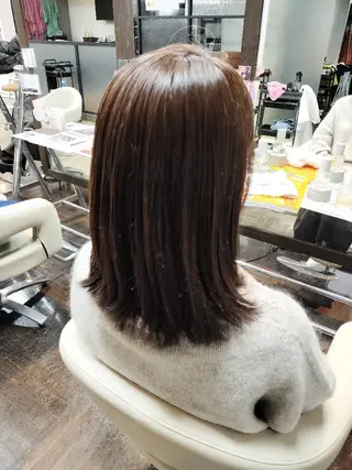 セミロング カラー 久保西🐶 Hirokiのヘアスタイル