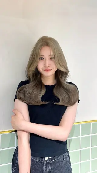 セミロング 透明感カラー×艶矯正 カット特化/さくらのヘアスタイル