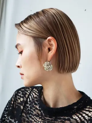 ショート カラー 中西 美聖のヘアスタイル