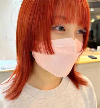 ミディアム カドムラ モエのヘアスタイル