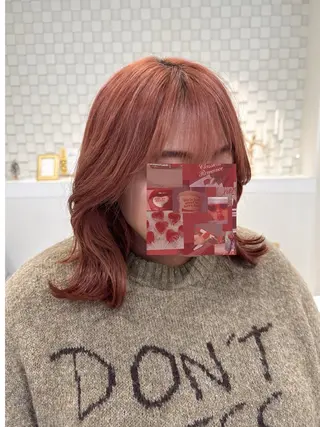 ミディアム CARE神戸店所属・SAKI /カラー/神戸/三宮のヘアスタイル