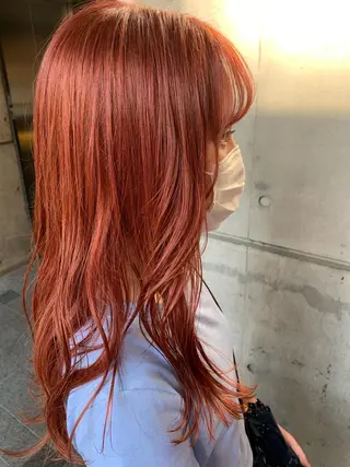 セミロング カラー 平野 優奈のヘアスタイル