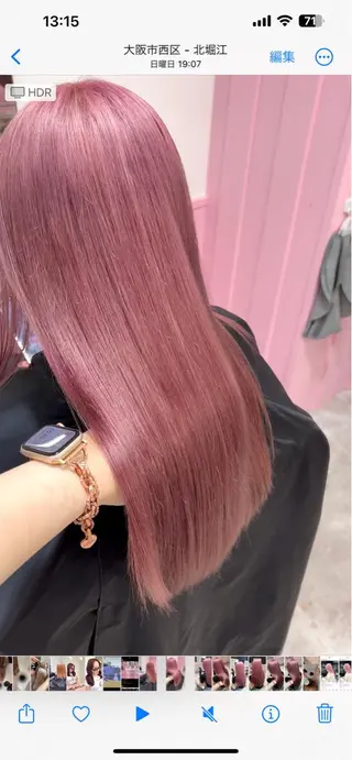 ロング ナナ♡レイヤーカット ♡似合わせカラーのヘアスタイル