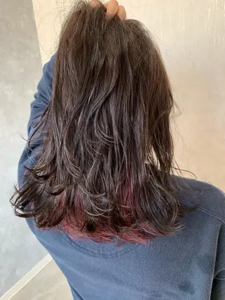 セミロング カラー LUXBE LUCE那覇イオン店所属・LUXBE LUCEのヘアスタイル