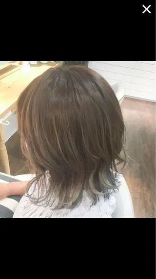 ミディアム カラー 伊藤 優希のヘアスタイル