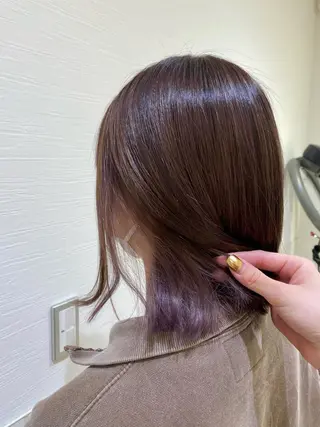 ミディアム カラー ナチュラル艶カラー 🤎maoのヘアスタイル