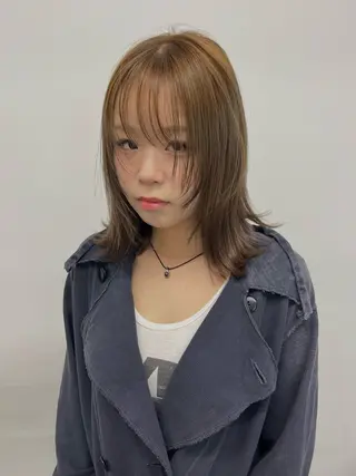 ミディアム yuan tanakaのヘアスタイル