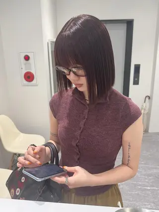 ショート 柔らかい透明感カラー 🎀maria🎀のヘアスタイル