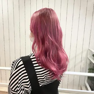 ロング カラー ヘアアレンジ MiU所属・韓国×髪質改善×美髪 縮毛矯正×レイヤーのヘアスタイル