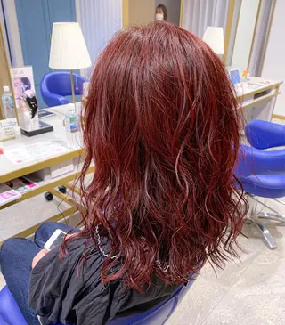 セミロング カラー ヘアアレンジ men’s salon NOA solte. 【メンズサロン ノアソルテ】所属・メンズパーマ職人 加藤 弘貴のヘアスタイル
