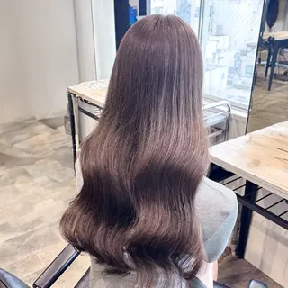 セミロング カラー ヘアアレンジ 🎀モテ暖色× エクステ🎀あかりのヘアスタイル