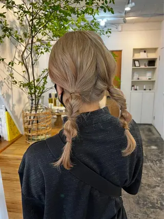 セミロング ヘアアレンジ 【arc】Ruri コテ巻き風パーマのヘアスタイル