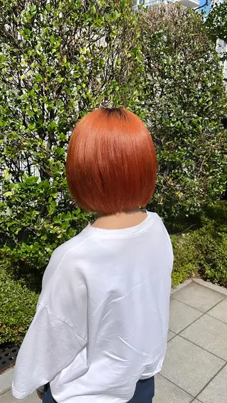 ショート カラー ヘアアレンジ 🩶【推しハイトーン 】yuzu🩶のヘアスタイル