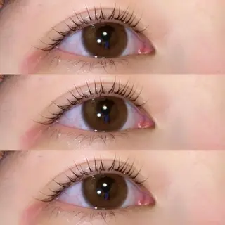 マツエク・マツパ 肌に馴染むハイトーン /ミルクティーカラーのヘアスタイル