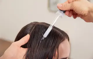 ミディアム カラー パーマ ヘアアレンジ メンズ 堀井 凌平のヘアスタイル