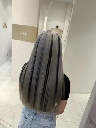 ロング カラー 馬場 美咲のヘアスタイル