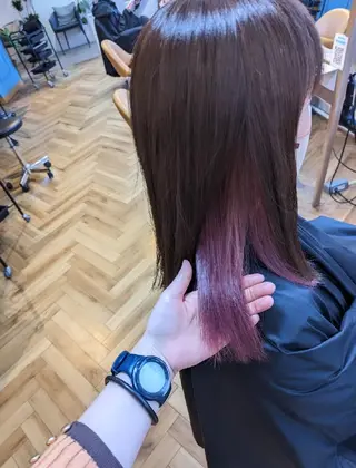 セミロング 中野 雅子のヘアスタイル