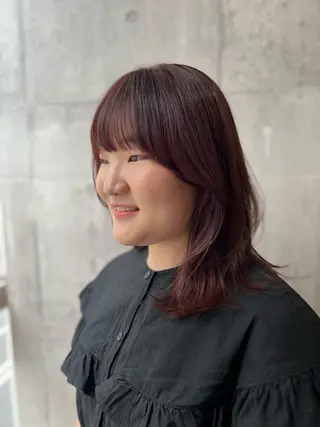 ミディアム 美容室 _WHITE＋ 南海難波店【アンダーホワイトプラス】所属・✨レイヤー/透明感 /豊嶋里緒✨のヘアスタイル