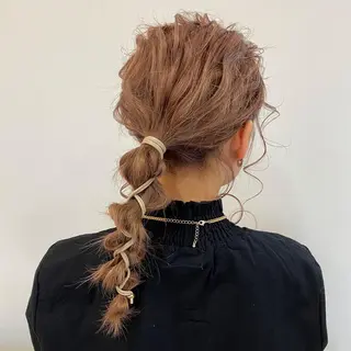 ヘアアレンジ シールエクステ✨️韓 国羽エクステ🪽和希のヘアスタイル