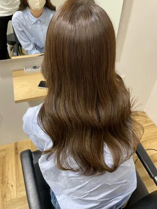 ロング カラー オリーブカラー 特化　　kaiのヘアスタイル