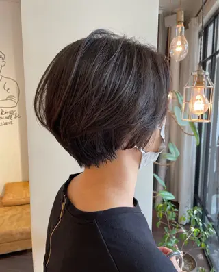 ショート デジタルパーマ 加藤園のヘアスタイル