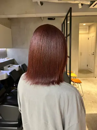 ミディアム カラー elima 調布所属・ちせ/ 透明感カラー /調布˚ 🦢₊✧のヘアスタイル