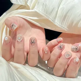 ネイル By moonネイル 🌷ワンホン/韓国風のネイルデザイン