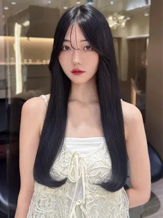 ロング 顔周り/韓国レイヤー /髪質改善/小原幹太のヘアスタイル