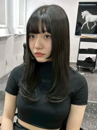 ロング カラー 艶髪/透明感/吉祥寺 /縮毛矯正/yutoのヘアスタイル