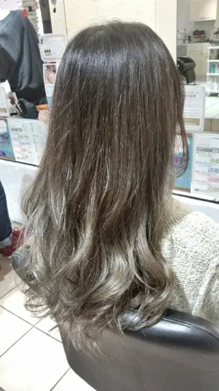 セミロング ロング カラー 【髪質改善美容師】t occa茨木篠原健太のヘアスタイル
