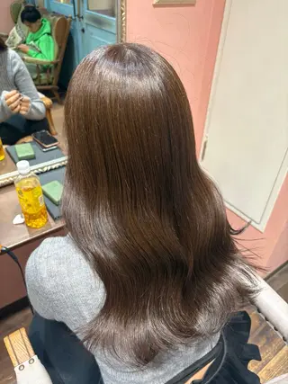 セミロング なぎさ 🎀  / 透明感カラー/心斎橋のヘアスタイル