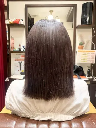 ミディアム カラー 【くせ毛さんのお悩み 解決🍀】栗橋のヘアスタイル