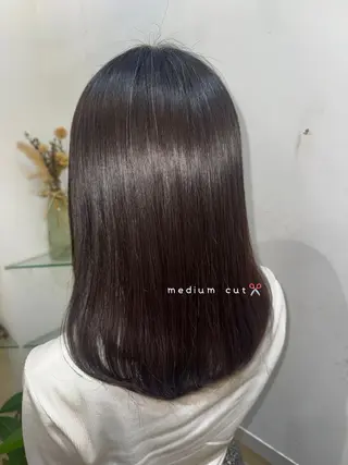 ミディアム 透明感カラー🧁🩰 🫧仲松良菜🎀のヘアスタイル