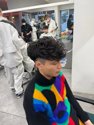 ショート カラー パーマ メンズ 🔥メンズパーマ特化 🔥店長中村雄樹のヘアスタイル