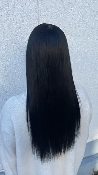 ロング カラー カツキ/GARTE 代官山のヘアスタイル