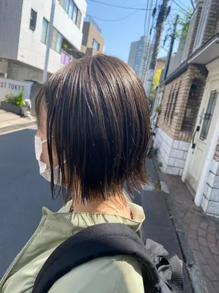 ショート カラー お任せヘア☘️☘️ 及川渚のヘアスタイル