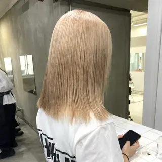 ミディアム カラー ヘアアレンジ 海外/ハイトーン🪽 ☯️ami☯️のヘアスタイル