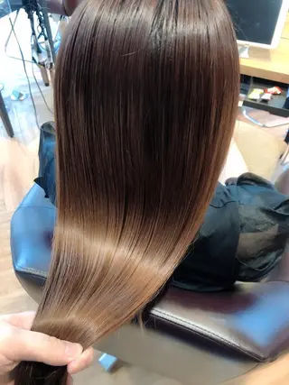 ロング カラー 韓国🇰🇷レイヤー 映える顔周り🩷のヘアスタイル