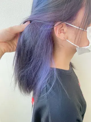 セミロング カラー コイデ リュウセイのヘアスタイル