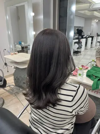 セミロング 韓国レイヤー×モテ髪 /MITSUKI🤍のヘアスタイル