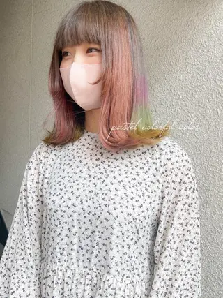 ミディアム カラー カラーパティシエ facce🌼ikoのヘアスタイル
