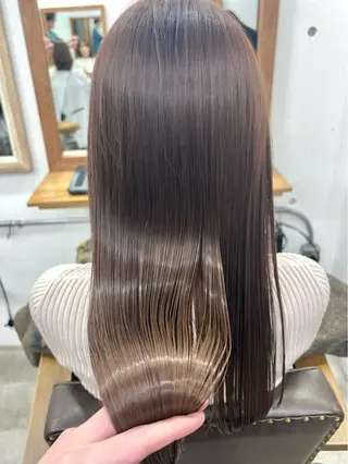 ロング カラー 木村陸弥 似合わせ 透明感カラー🌿のヘアスタイル