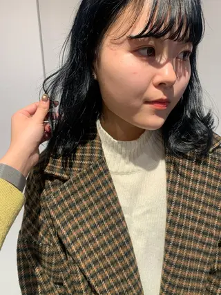 セミロング カラー AO所属・RISAKO 艶髪モテヘア🎀府中のヘアスタイル