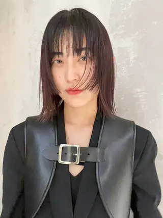 ミディアム カラー パーマ ヘアアレンジ ITbyALBUM 浦和店のヘアスタイル