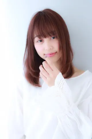 ミディアム カラー パーマ 山下 直人のヘアスタイル