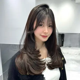 ロング カラー GO TODAY 原宿Verno店所属・韓国系支持率No.1 レイヤー特化/きょうのヘアスタイル