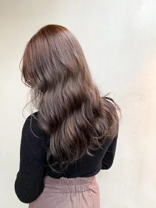 ロング カラー 美髪ストレート 川本雄己のヘアスタイル