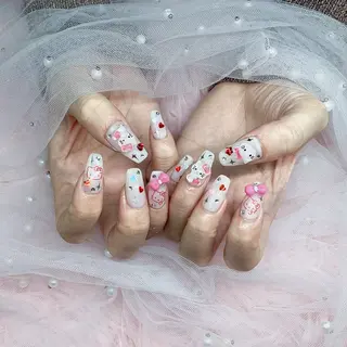 ネイル パーツ全部¥110 サロンミミのネイルデザイン